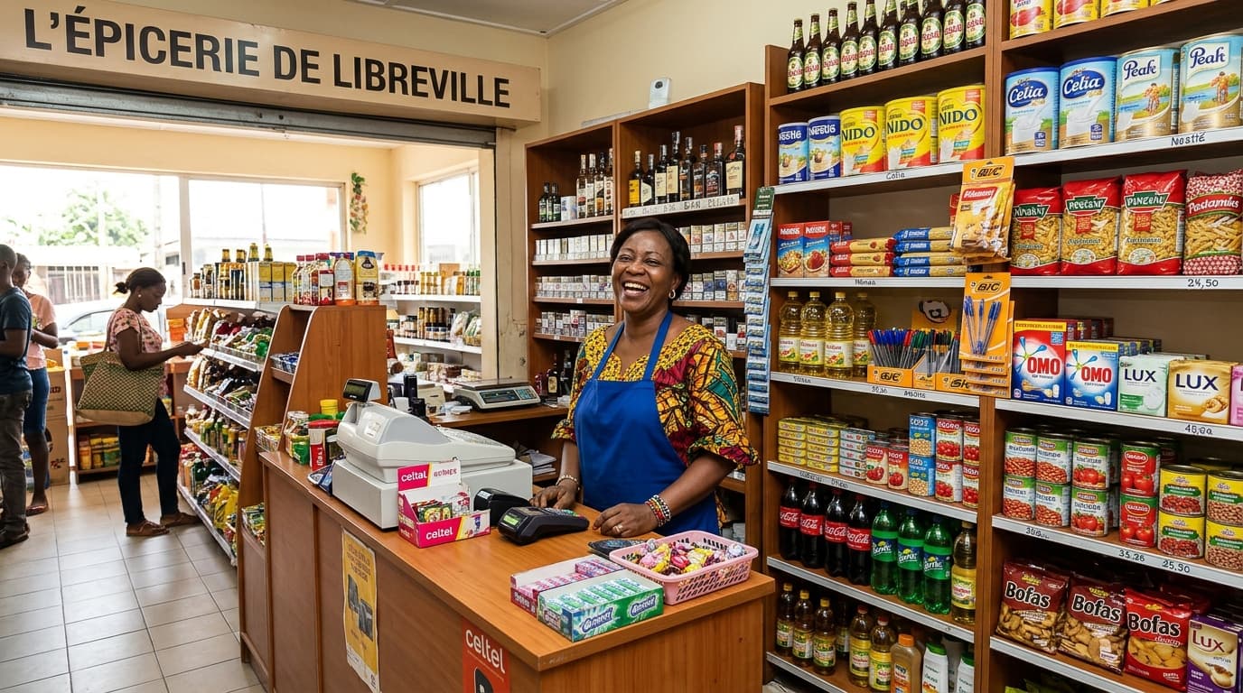 Épicerie, alimentation générale et commerce de proximité à Libreville